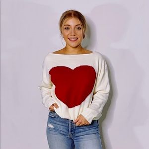 Heart Graphic Sweater